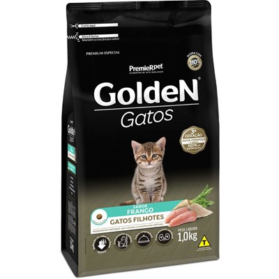 Ração GoldeN gatos filhotes frango 1,0kg