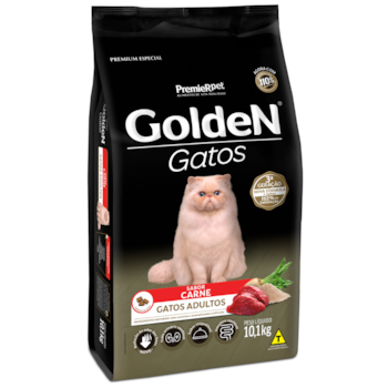Ração GoldeN para gatos adultos carne 10,1kg - Imagem principal