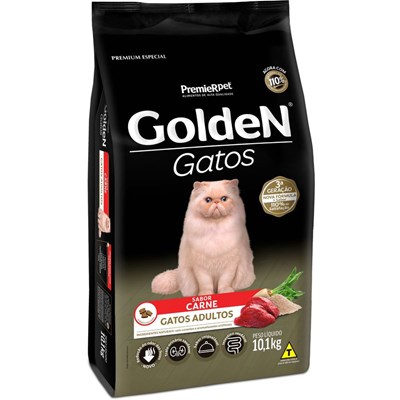 Ração GoldeN para gatos adultos carne 10,1kg