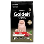 Ração GoldeN para gatos adultos carne 3,0kg