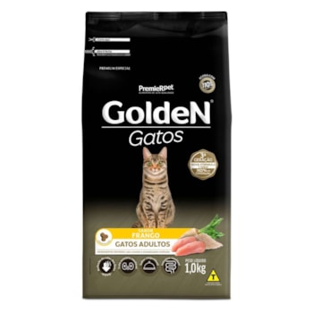 Ração GoldeN para gatos adultos frango 1 kg - Imagem principal