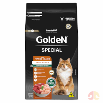 Ração GoldeN para gatos adultos frango 3 kg - Imagem principal