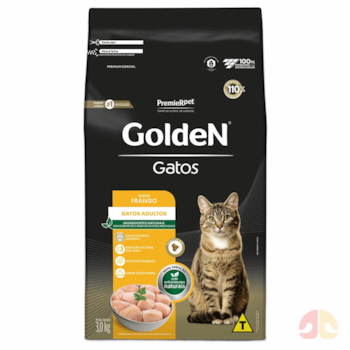 Ração GoldeN para gatos adultos frango 3 kg - Imagem principal