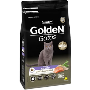 Ração GoldeN para gatos adultos salmão 1 kg - Imagem principal