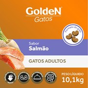 Ração GoldeN para gatos adultos salmão 10,1kg
