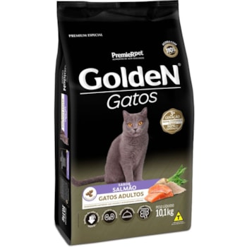 Ração GoldeN para gatos adultos salmão 10,1kg - Imagem principal