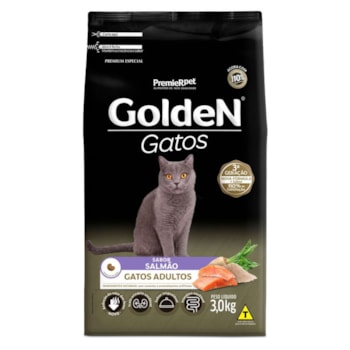Ração GoldeN para gatos adultos salmão 3kg - Imagem principal