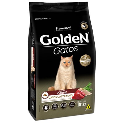 Produto Ração GoldeN para gatos castrados carne 10,1kg