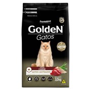 Ração GoldeN para gatos castrados carne 3,0kg
