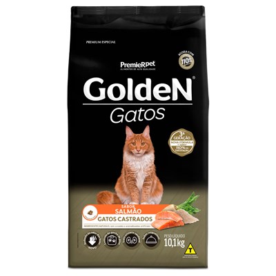 Produto Ração GoldeN para gatos castrados salmão 10,1kg