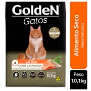 Ração GoldeN para gatos castrados salmão 10,1kg