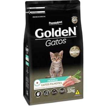 Ração GoldeN para gatos filhotes frango 3kg - Imagem principal