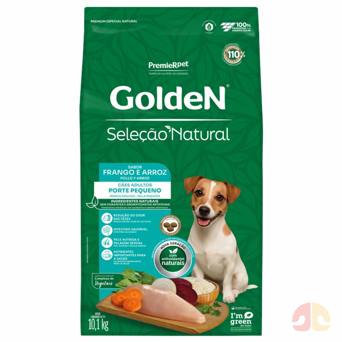 Ração GoldeN Seleção Natural Cachorros Adultos Porte Pequeno