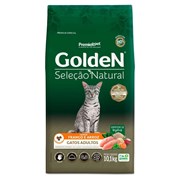 Ração GoldeN Seleção Natural gatos adultos frango e arroz 10,1kg