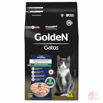 Ração GoldeN Sênior Gatos Adultos Castrados Frango 1 kg - Imagem principal