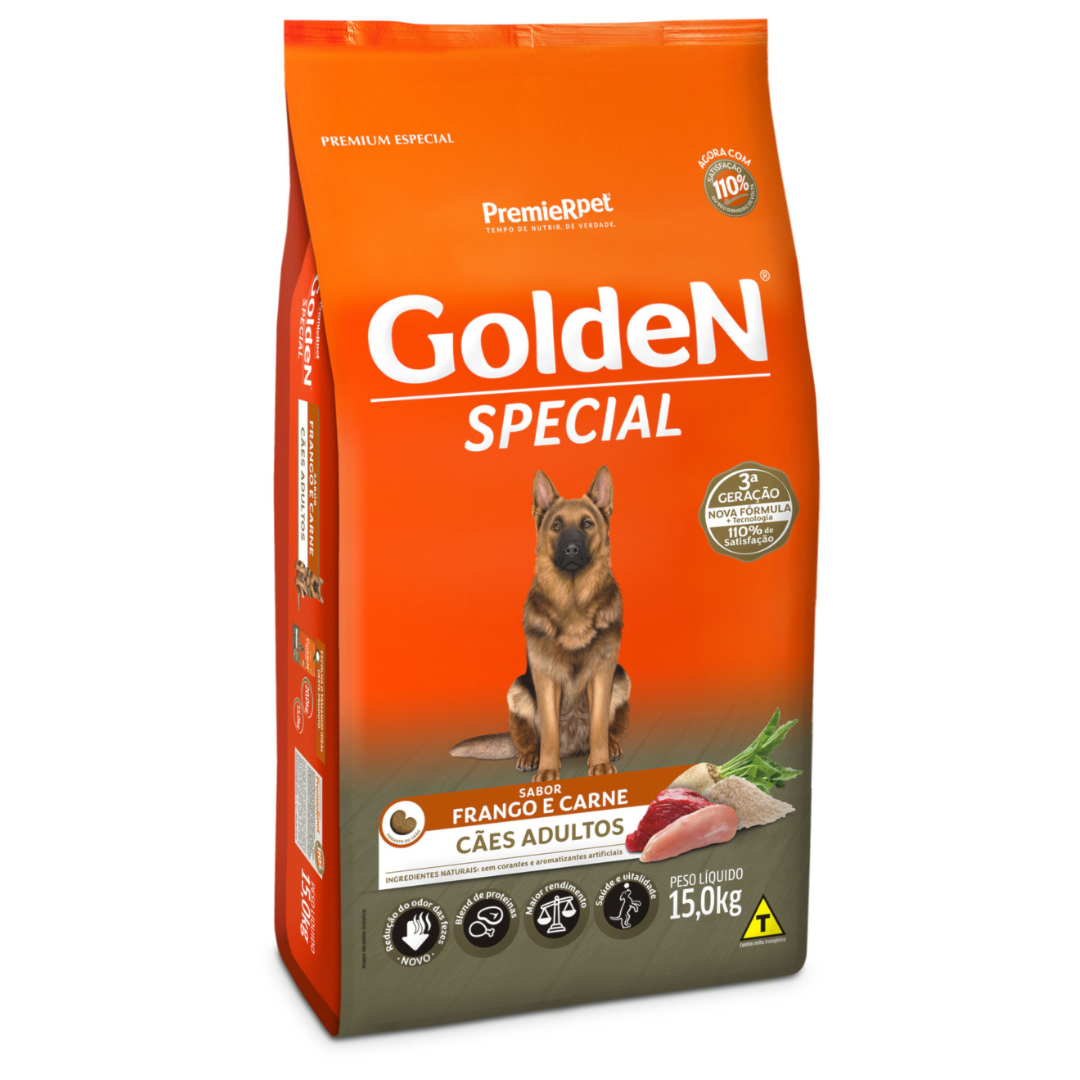 Ração GoldeN Special para Cães Adultos Frango e Carne 20kg