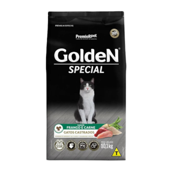 Ração GoldeN Special Gatos Castrados Frango e Carne 10,1 kg - Imagem principal