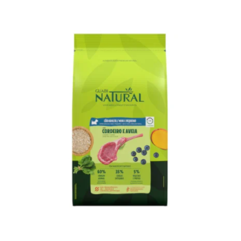 Ração Guabi Natural Cães Adultos Porte Mini e Pequeno 10,1 kg Sabor Cordeiro e Aveia - Imagem principal