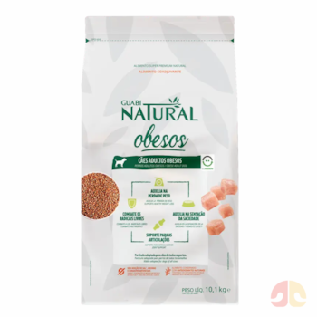Ração Guabi Natural Obesos Sabor Frango para Cães de Todos os Portes 10,1kg - Imagem principal