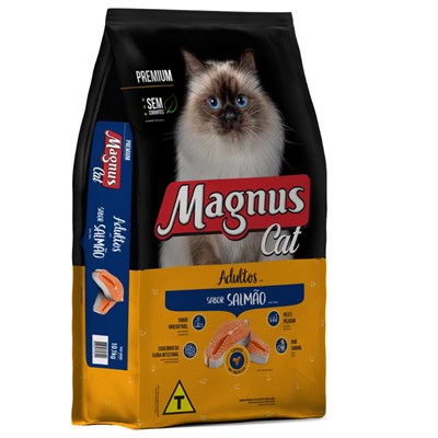 Ração Magnus Cat Premium Gatos Adultos 10,1kg Sabor Salmão