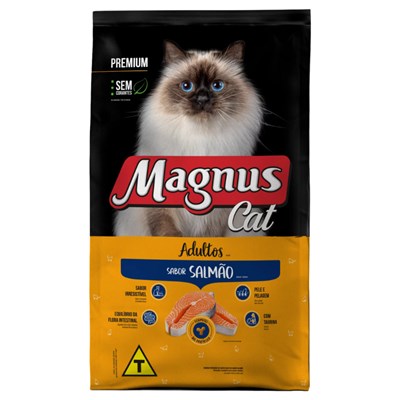 Ração Magnus Cat Premium Gatos Adultos 2,5kg Sabor Salmão