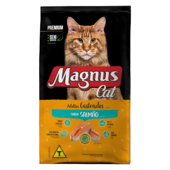 Ração Magnus Cat Premium Gatos Adultos Castrados 1kg Sabor Salmão - Imagem principal
