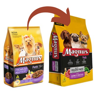 Ração Magnus Petit para Cães Adultos de Raças Pequenas 10,1 kg