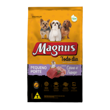 Ração Magnus Premium Todo Dia Cães Adultos Pequeno Porte Sabor Carne e Frango 15 kg - Imagem principal