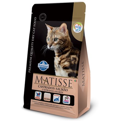 Produto Ração Matisse Castrados para gatos adultos salmão 800gr