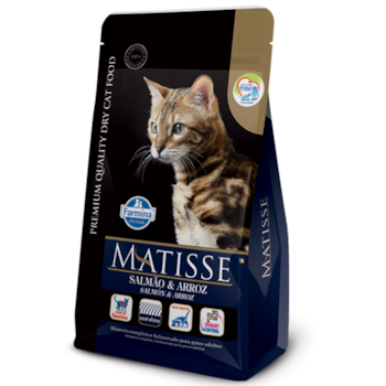 Ração Matisse para Gatos Adultos Sabor Salmão e Arroz 7,5kg - Imagem principal