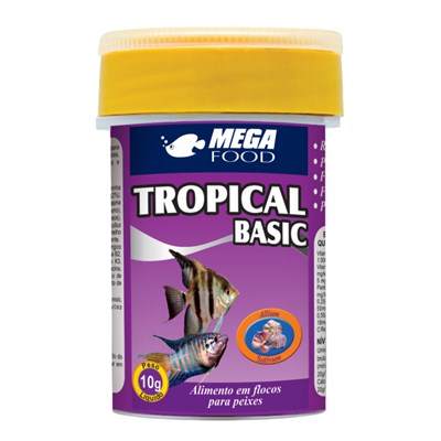 Ração Mega Food Tropical Basic para Peixes 10g