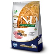 Ração N&D Ancestral Grain para cachorros adultos mini breeds cordeiro e blueberry 10,1kg