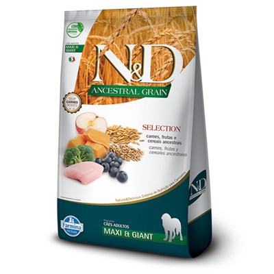 Ração N&D Ancestral Grain Selection para cachorros adultos maxi e giants 15,0kg