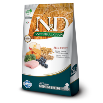 Ração N&D Ancestral Grain Selection para cachorros filhotes medium breeds 15,0kg - Imagem principal