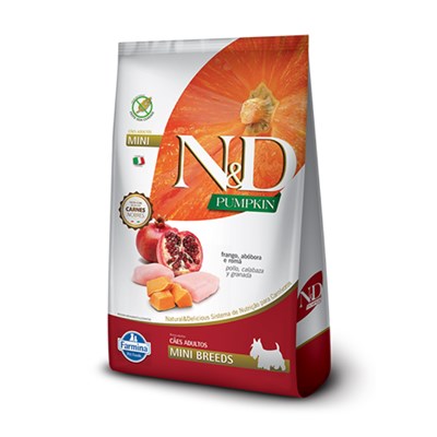 Ração N&D Pumpkin Frango para Cachorros Adultos Mini Breeds 10,1kg