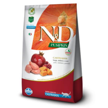 Ração N&D Pumpkin para Gatos Adultos Castrados Frango, Abóbora e Romã 7,5kg - Imagem principal