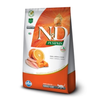 Ração N&D Pumpkin Para Gatos Adultos Tilápia, Abóbora e Laranja 400gr - Imagem principal