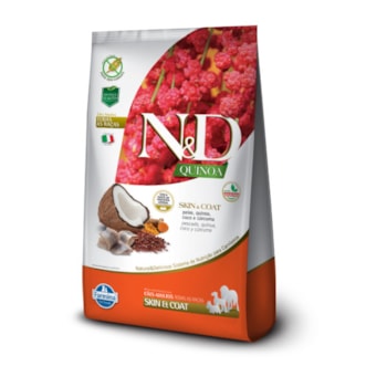 Ração N&D Quinoa skin & coat para cachorros adultos peixe e coco 2,5kg - Imagem principal