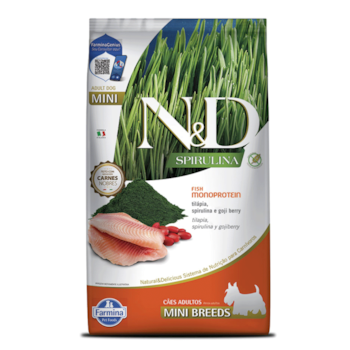 Ração N&D Tilápia, Spirulina e Goji Berry 2kg Cães Adultos Raças Pequenas - Imagem principal