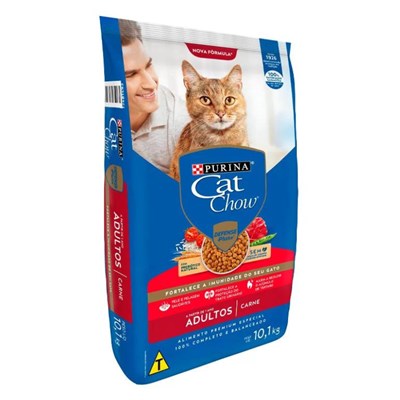 Ração Nestlé Purina Cat Chow para gatos adultos carne 10,1kg