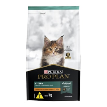 Ração Nestlé Purina Pro Plan Kitten Gatos Filhotes Até 12 Meses Sabor Frango 1kg - Imagem principal