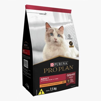 Ração Nestlé Purina Pro Plan para Gatos Adultos 1 a 7 Anos Sabor Frango 7,5kg