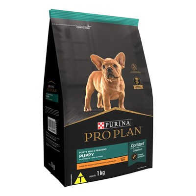 Ração Nestlé Purina Pro Plan Puppy para Cachorros Filhotes Minis e Pequenos Frango 1kg