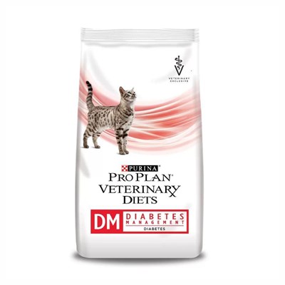 Ração Nestlé Purina Pro Plan Veterinary Diet para Gatos com Diabetes com 1,5kg.