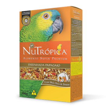 Ração Nutrópica Farinhada para Papagaio a Base de Mel Ovos e Frutas 300gr - Imagem principal