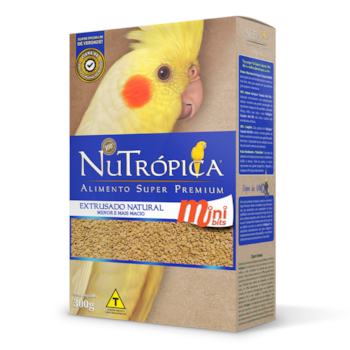 Ração Nutrópica para Calopsitas Mini Bits Extrusada Natural 300gr - Imagem principal