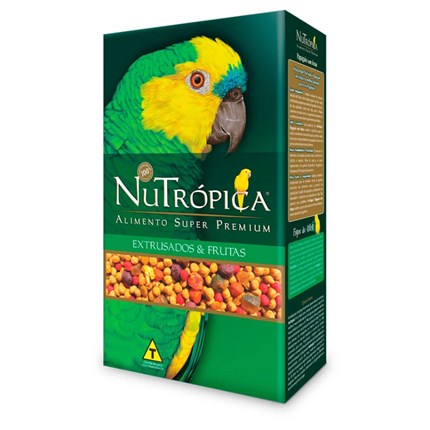 Ração Nutrópica para Papagaios Extrusada com Frutas 1,2 kg