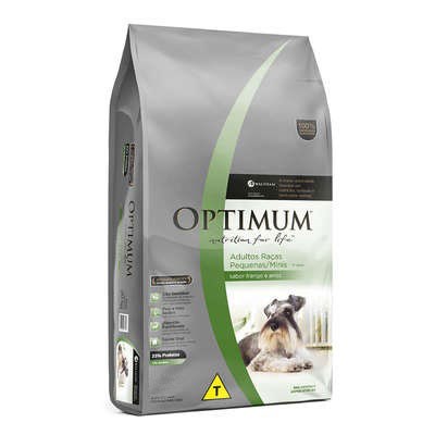 Produto Ração Optimum Dry Cachorros Adultos Raças Pequenas Frango e Arroz 10,1 kg