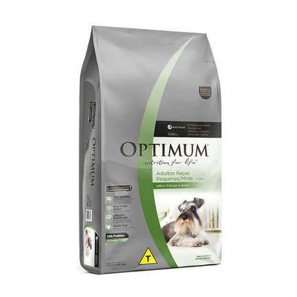 Ração Optimum Dry Cachorros Adultos Raças Pequenas Frango e Arroz 10,1 kg
