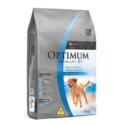 Produto Ração Optimum Dry Para Cachorros Adultos De Raças Médias E Grandes Frango E Arroz 15,0kg